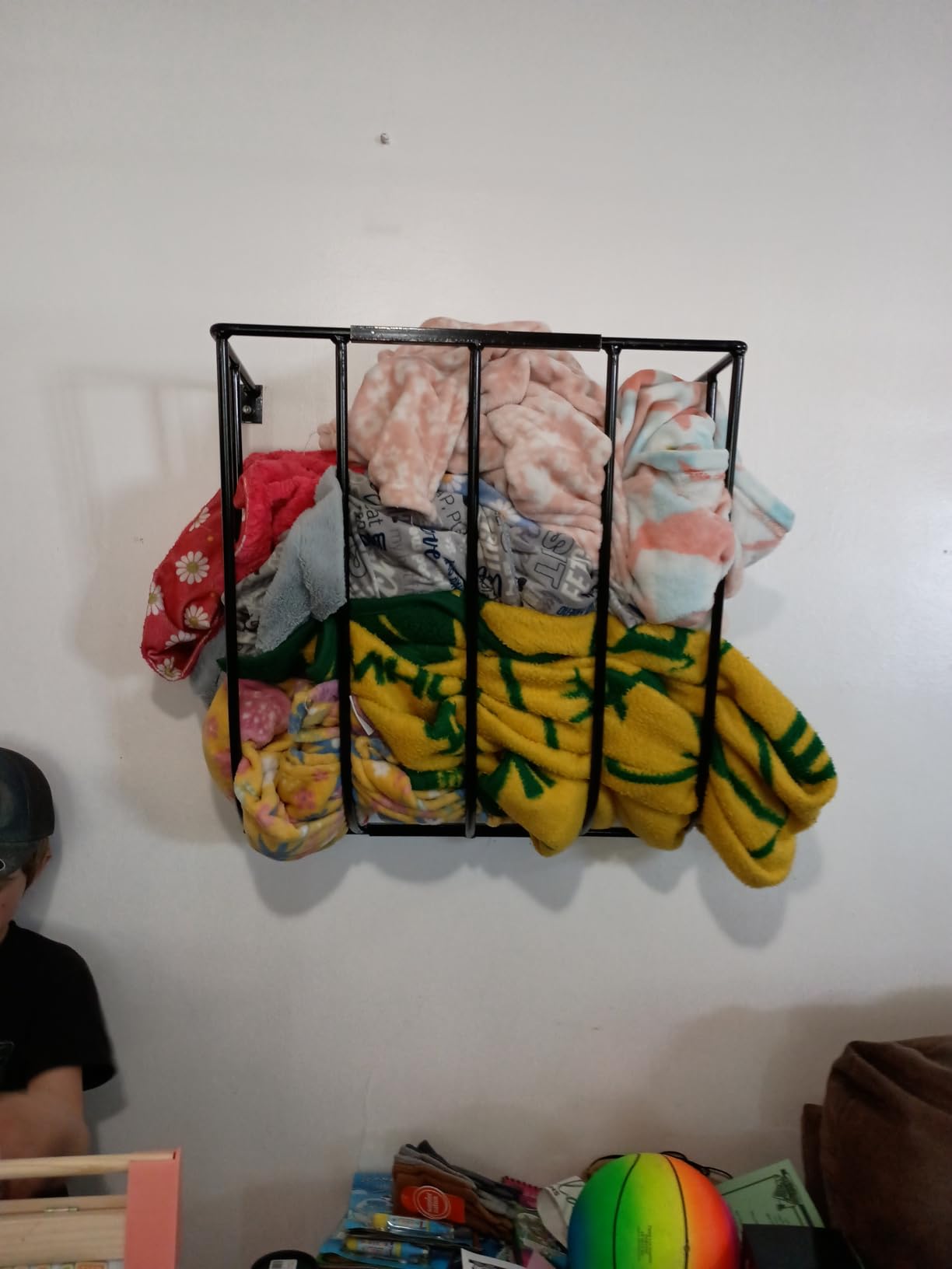 Wall Mount Hay Rack for Horses and Goat Feeder -Pack of 2: This Versatile Hay Feeder Can Also Be Used As Wall Blanket Holder Made in The USA customer photo 1