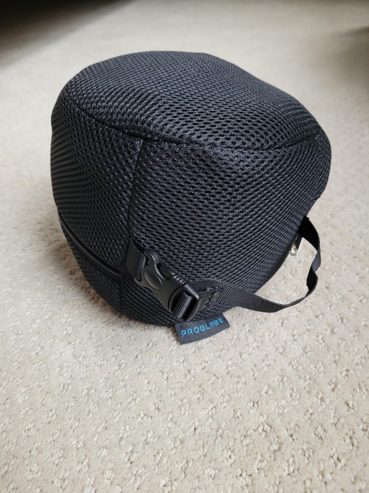 Proglobe Travel Neck Pillow for Airplanes, Long Haul Flight Kit, Grey customer photo 2