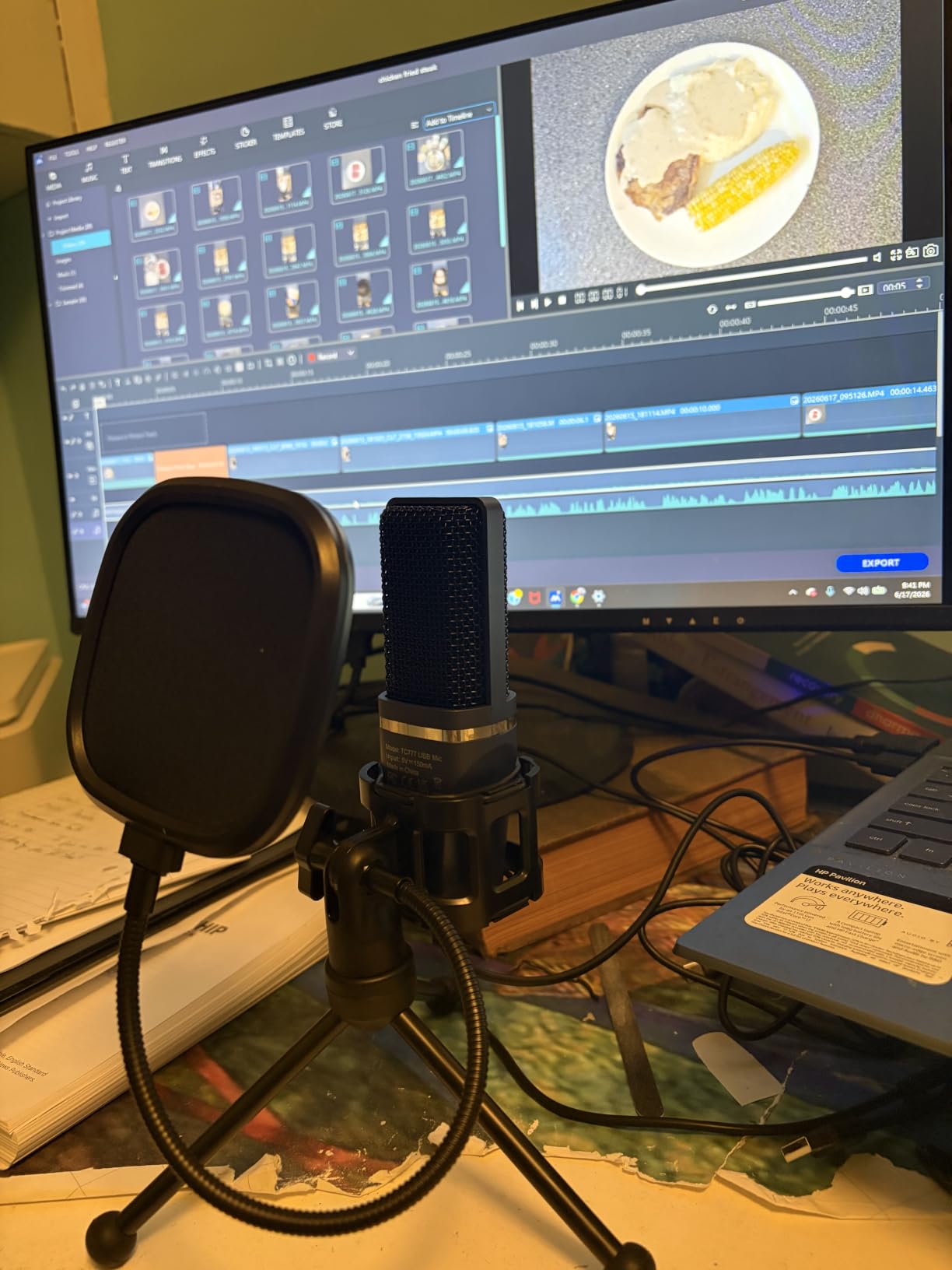 TONOR Podcast Microphone, USB Computer Mic, Cardioid Condenser PC Microfono customer photo 2