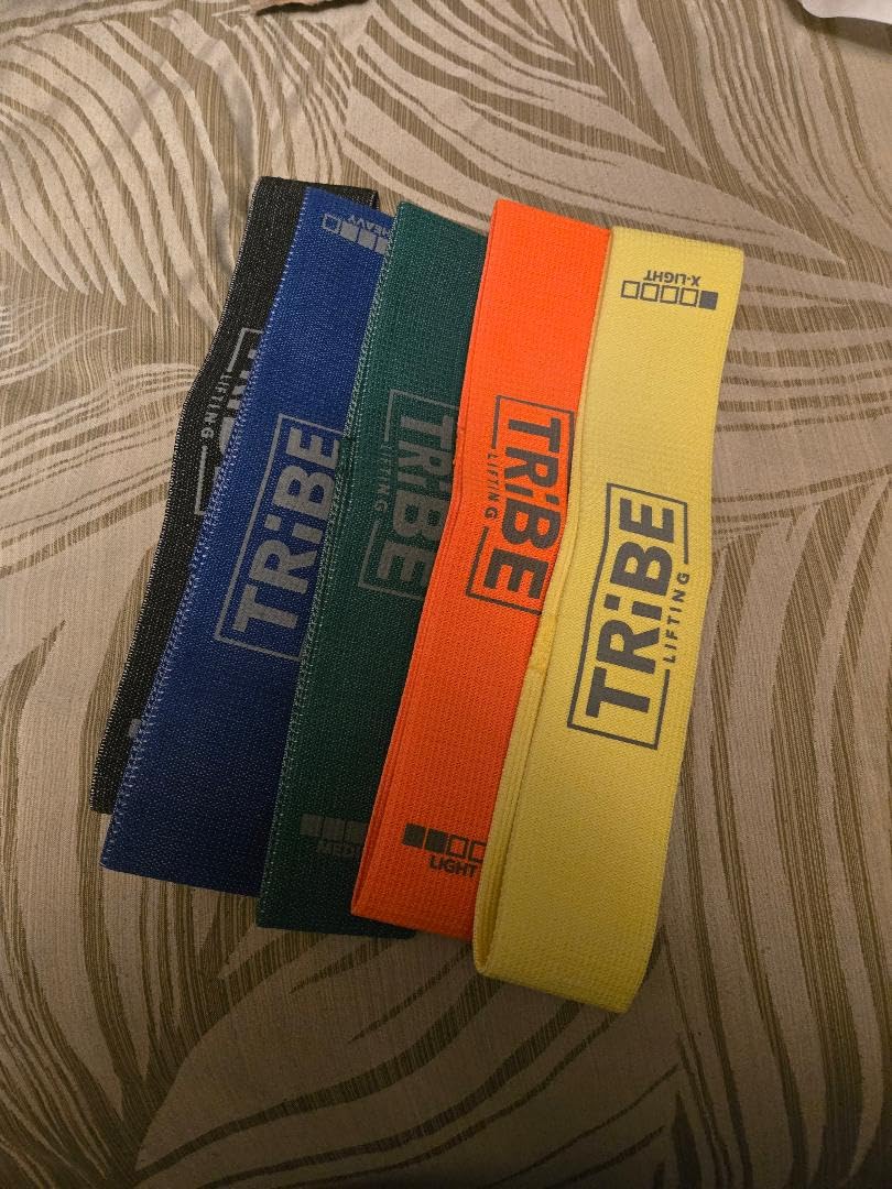 Fabric Resistance Bands for Working Out, 5-Band Set for Legs and Glutes customer photo 1