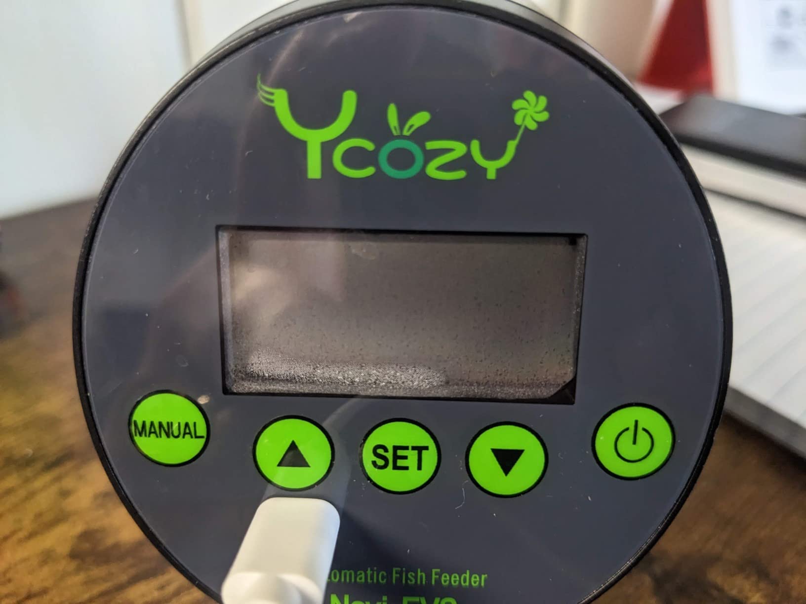 Ycozy Automatic Fish Feeder Rechargeable with USB Cable Moisture-Proof Intelligent Electric Fish/Turtle Feeder for Aquarium & Fish Tank (Rechargeable EVS) customer photo 2
