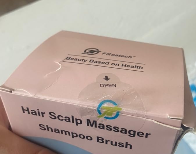 FREATECH Scalp Scrubber Scalp Massager Hair Growth, Shower Shampoo Brush with Silicone Bristles for Dandruff Removal and Hair Care, Wet & Dry Hair Massager Scalp Exfoliator for Men Women Kids,Black customer photo 2