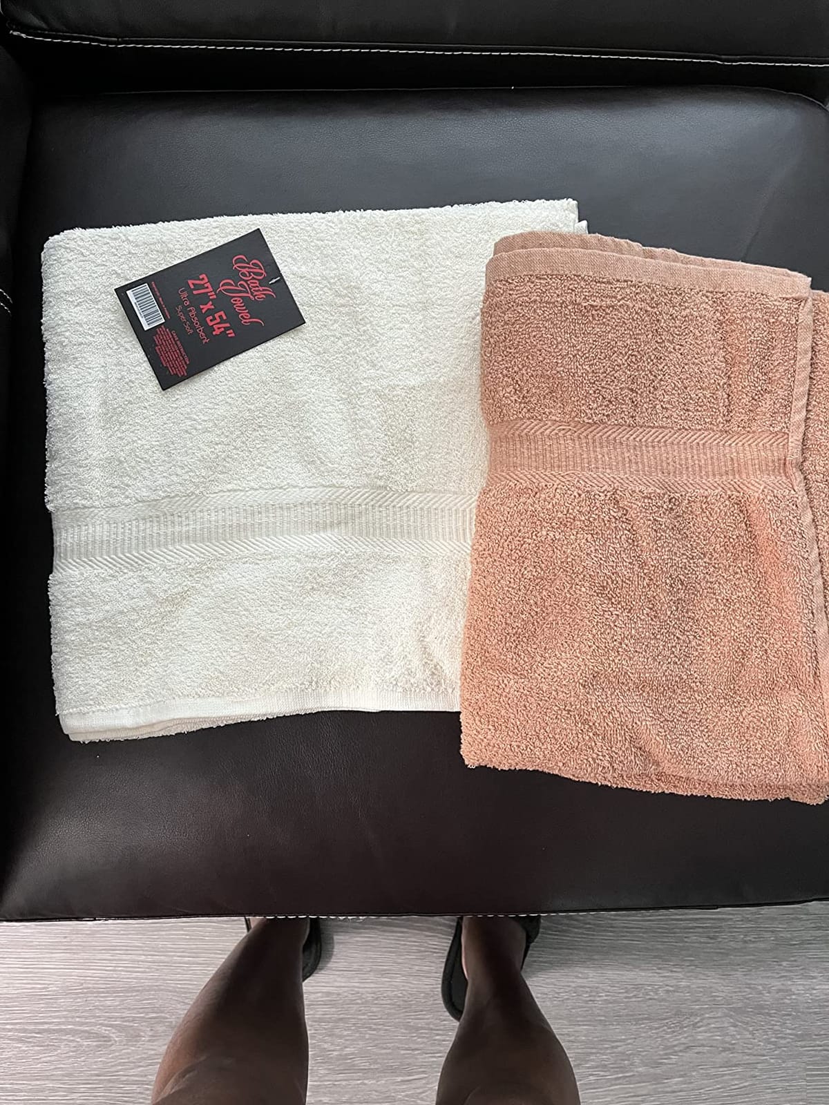 KAHAF Collection 6-Pack Bath Towels - Lightweight - Extra Absorbent - 100% Cotton - Shower towels (Multi, 27 inchesx54 inches) customer photo 2
