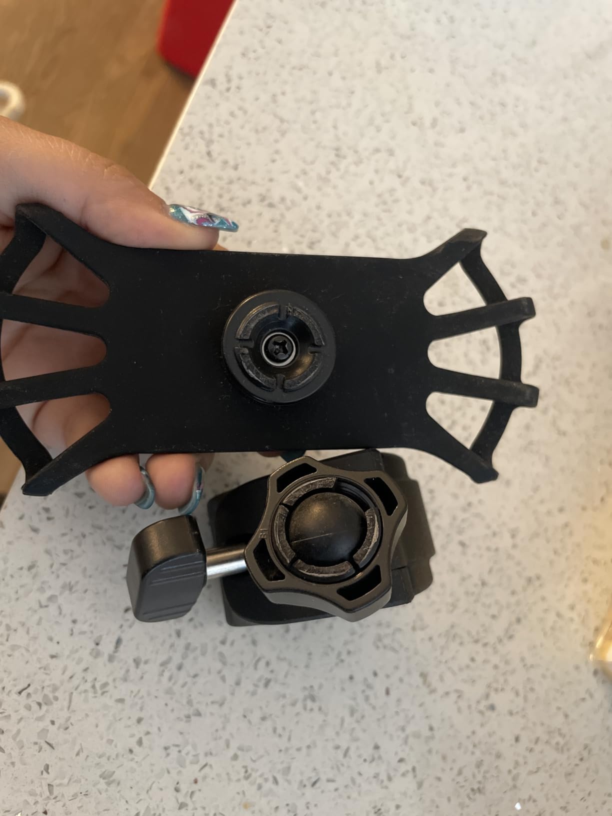Upgraded 2026 Bicycle & Motorcycle Phone Mount - The Most Secure & Reliable Bike Phone Holder for iPhone, Samsung or Any Smartphone. Stress-Resistant & Highly Adjustable. x10 to Safeness & Comfort customer photo 1
