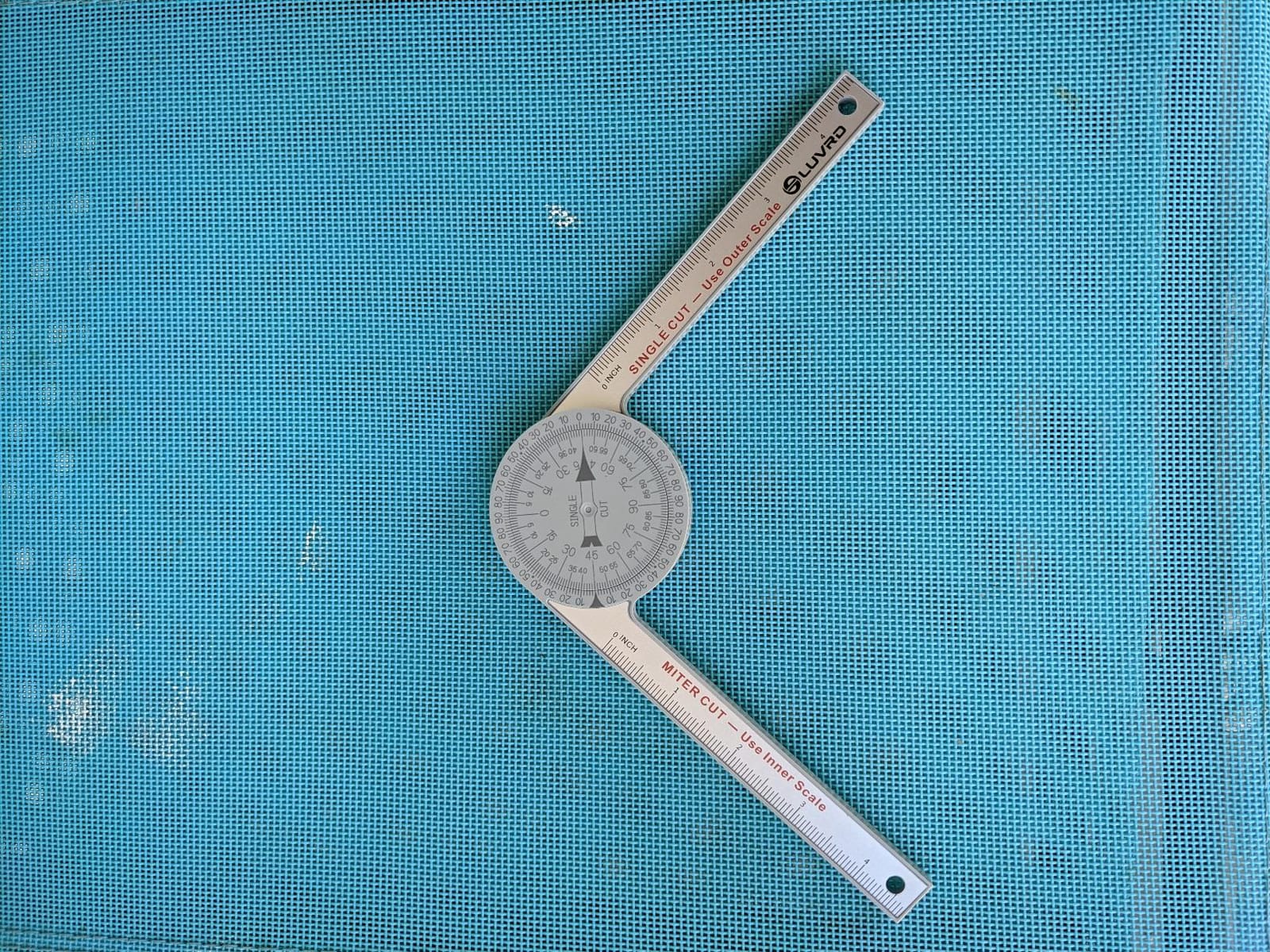 Miter Saw Protractor, Professional Miter Angle Finder for Woodworking Replaces the Model #505P-7 Miter Protractor Angle Finder with Measuring Rulers for Carpentry, Crown Molding Tool, Baseboard customer photo 1
