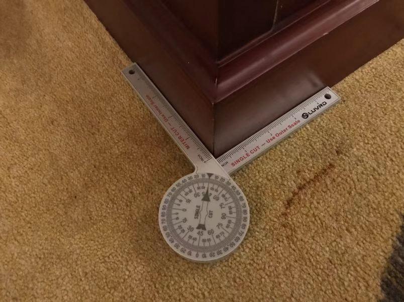 Miter Saw Protractor, Professional Miter Angle Finder for Woodworking Replaces the Model #505P-7 Miter Protractor Angle Finder with Measuring Rulers for Carpentry, Crown Molding Tool, Baseboard customer photo 2