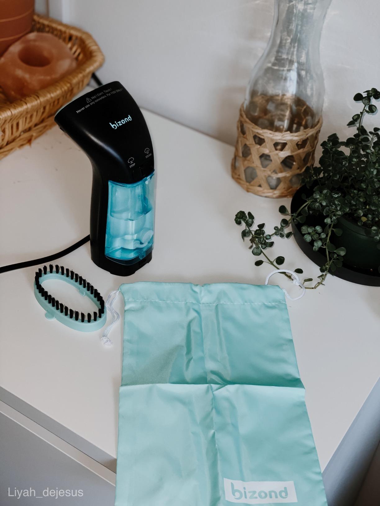 BIZOND Travel Steamer for Clothes - Portable, Handheld for Garment, Fabric and Curtain - No Spitting, Safe, 120V Only, Mini Steam Iron with Metal Plate - Compact Home Wrinkle Remover (Black) customer photo 1