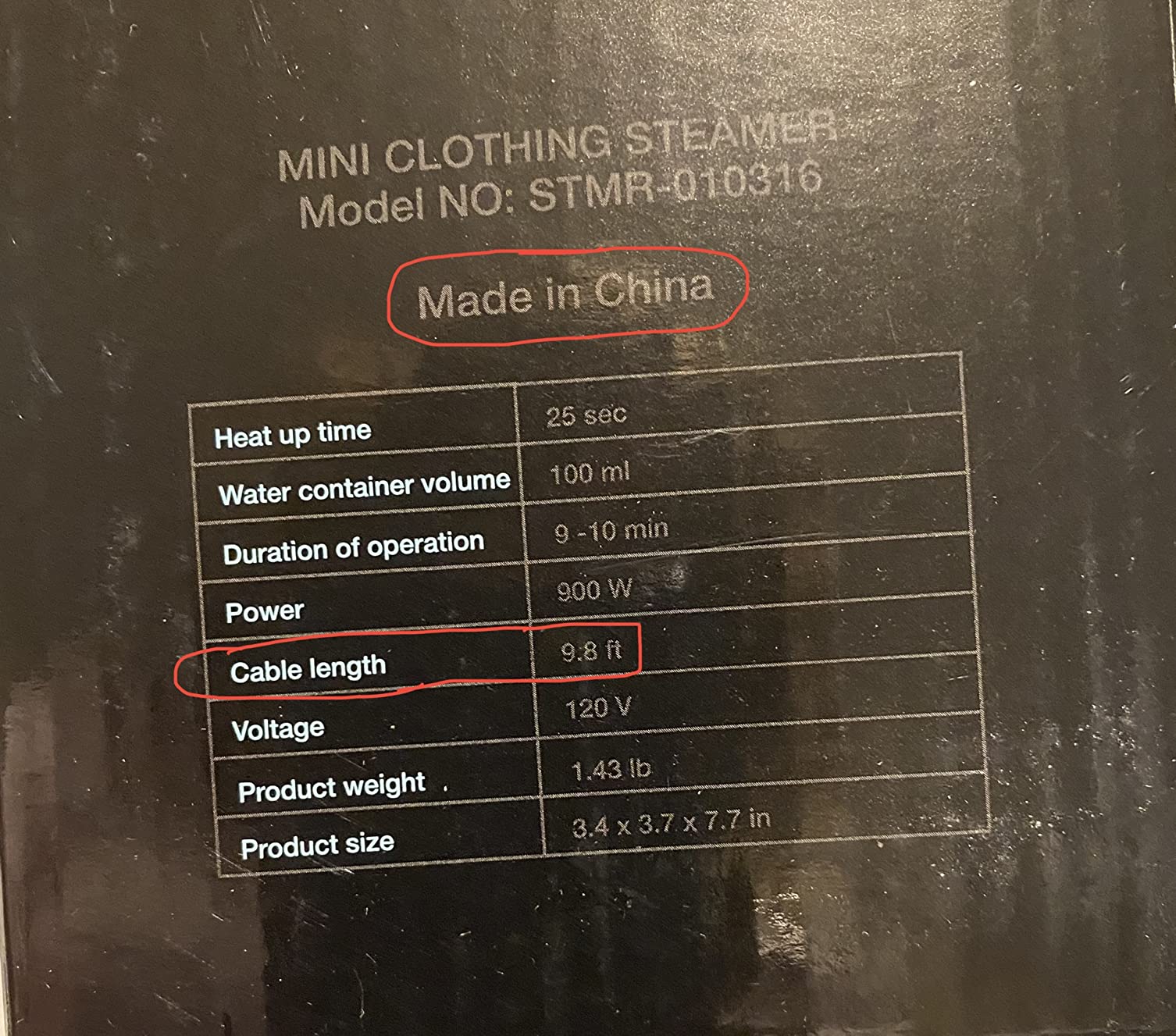 BIZOND Travel Steamer for Clothes - Portable, Handheld for Garment, Fabric and Curtain - No Spitting, Safe, 120V Only, Mini Steam Iron with Metal Plate - Compact Home Wrinkle Remover (Black) customer photo 2