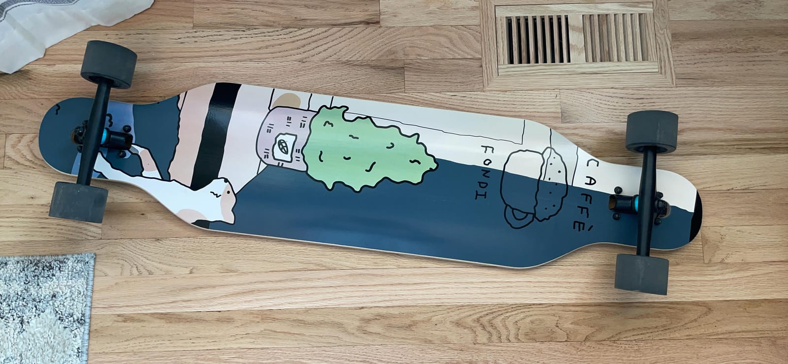 Junli 41 Inch Freeride Skateboard Longboard - Complete Skateboard Cruiser for Cruising, Carving, Free-Style and Downhill customer photo 2