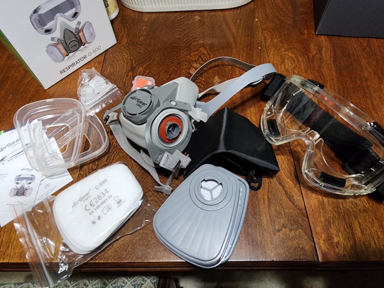AirGearPro G-500 Reusable Respirator Mask with A1P2 Vapor & Dust Filters customer photo 1