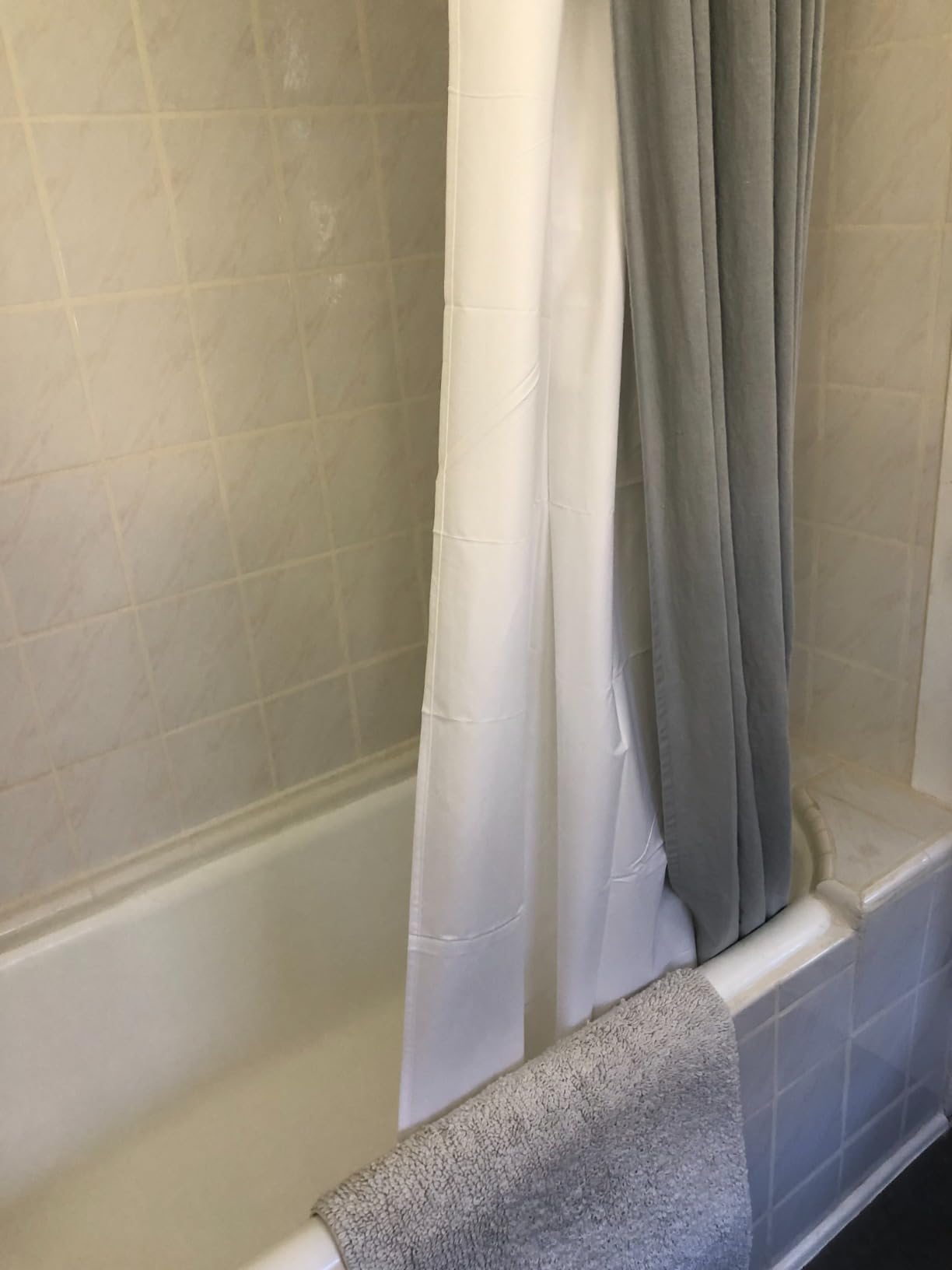 ALYVIA SPRING Waterproof Fabric Shower Curtain or Liner White, 72x72 customer photo 1