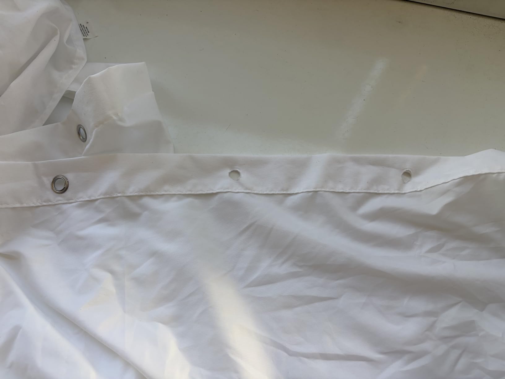 ALYVIA SPRING Waterproof Fabric Shower Curtain or Liner White, 72x72 customer photo 2