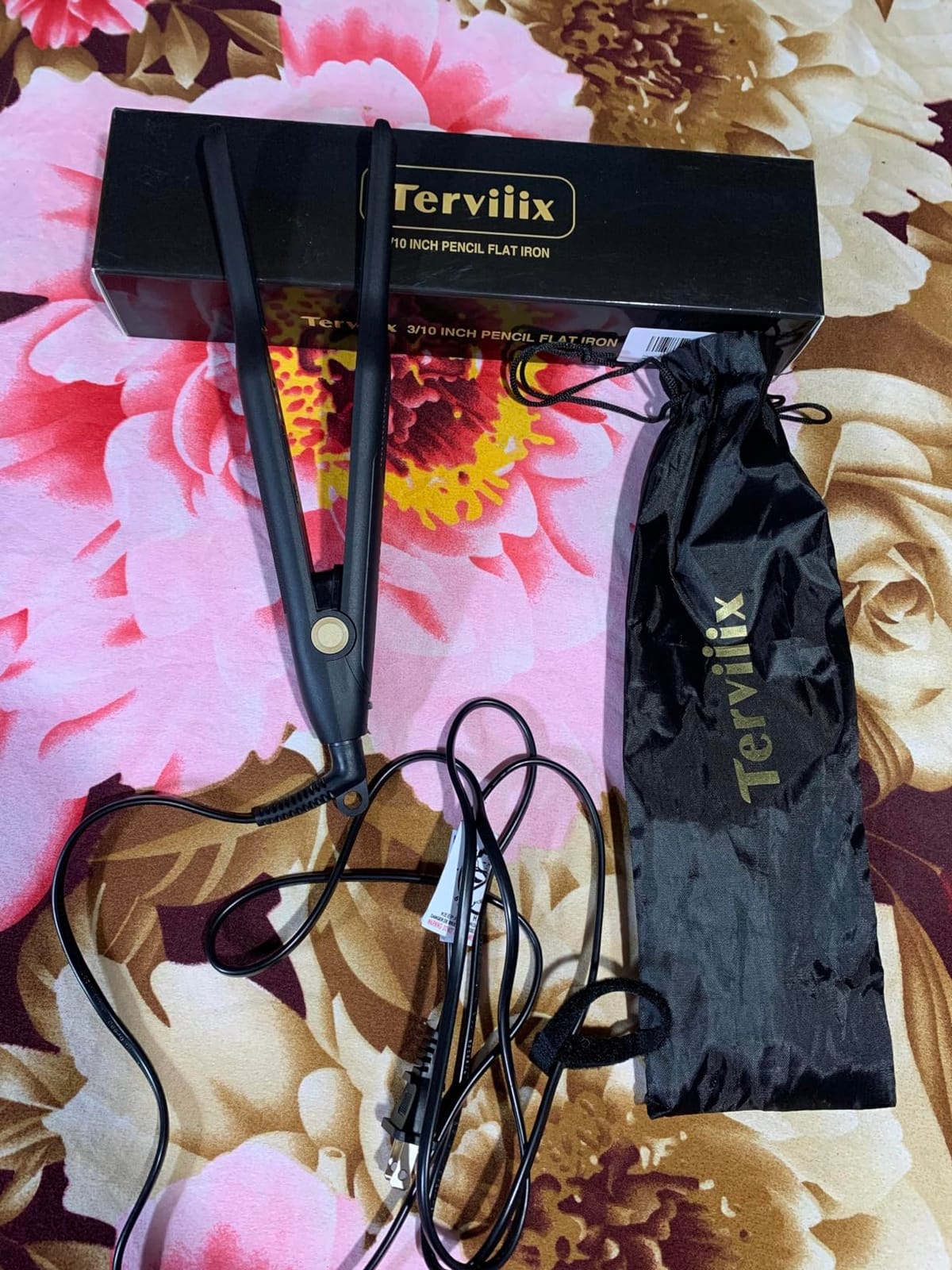 Terviiix Pencil Flat Iron, 3/10 Inch Mini Hair Straightener customer photo 1