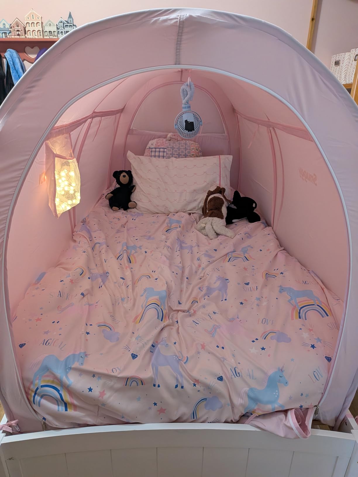 Snuggy Pod Bed Canopy - Navy (Twin Size), Pop-Up Bed Tent customer photo 2