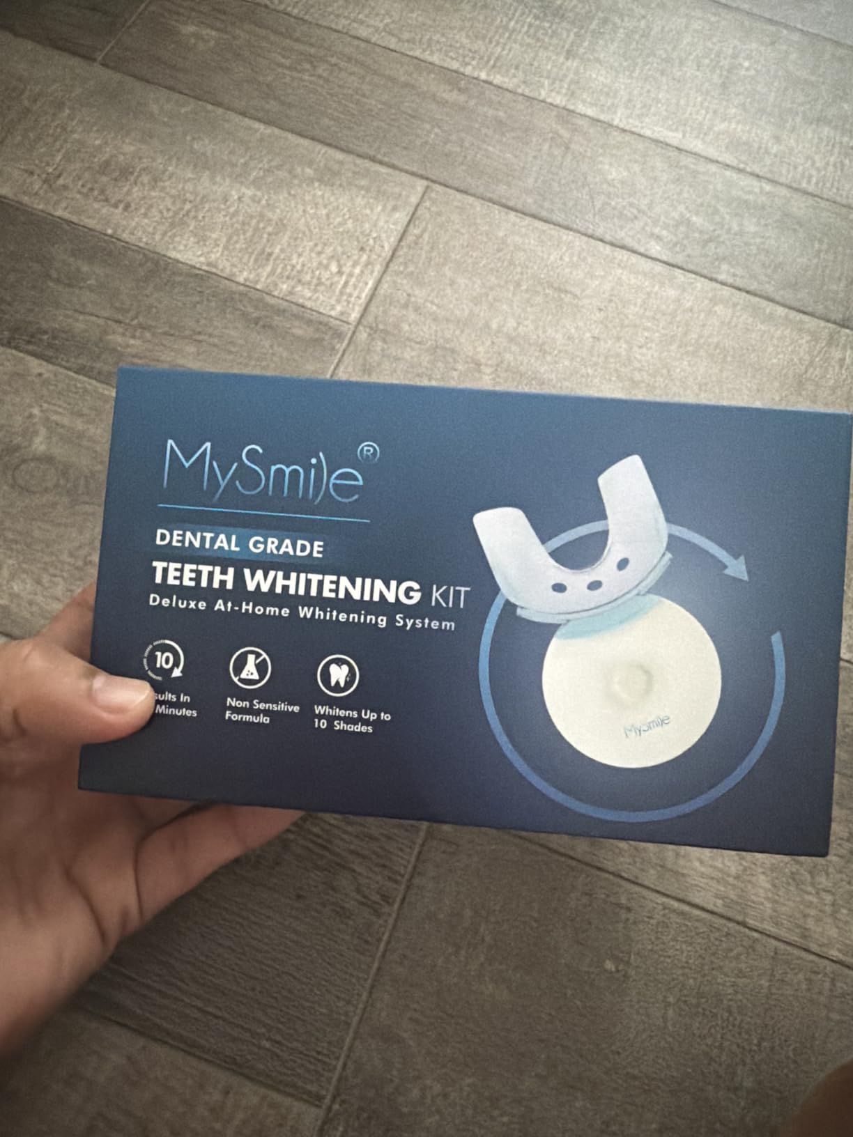 MySmile Teeth Whitening Kit with LED Light, 10 Min Non-Sensitive Fast Teeth Whitener with 3 Carbamide Peroxide Whitening Gel, Helps to Remove Stains from Coffee, Smoking, Wines, Soda, Food customer photo 2