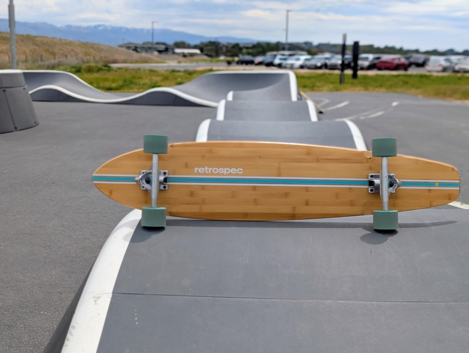 Retrospec Zed Pintail & Cruiser Longboard Adult Skateboard - 44in Bamboo & Canadian Maple Deck with ABEC-7 Bearings, 70mm PU Wheels for Commuting & Carving customer photo 1