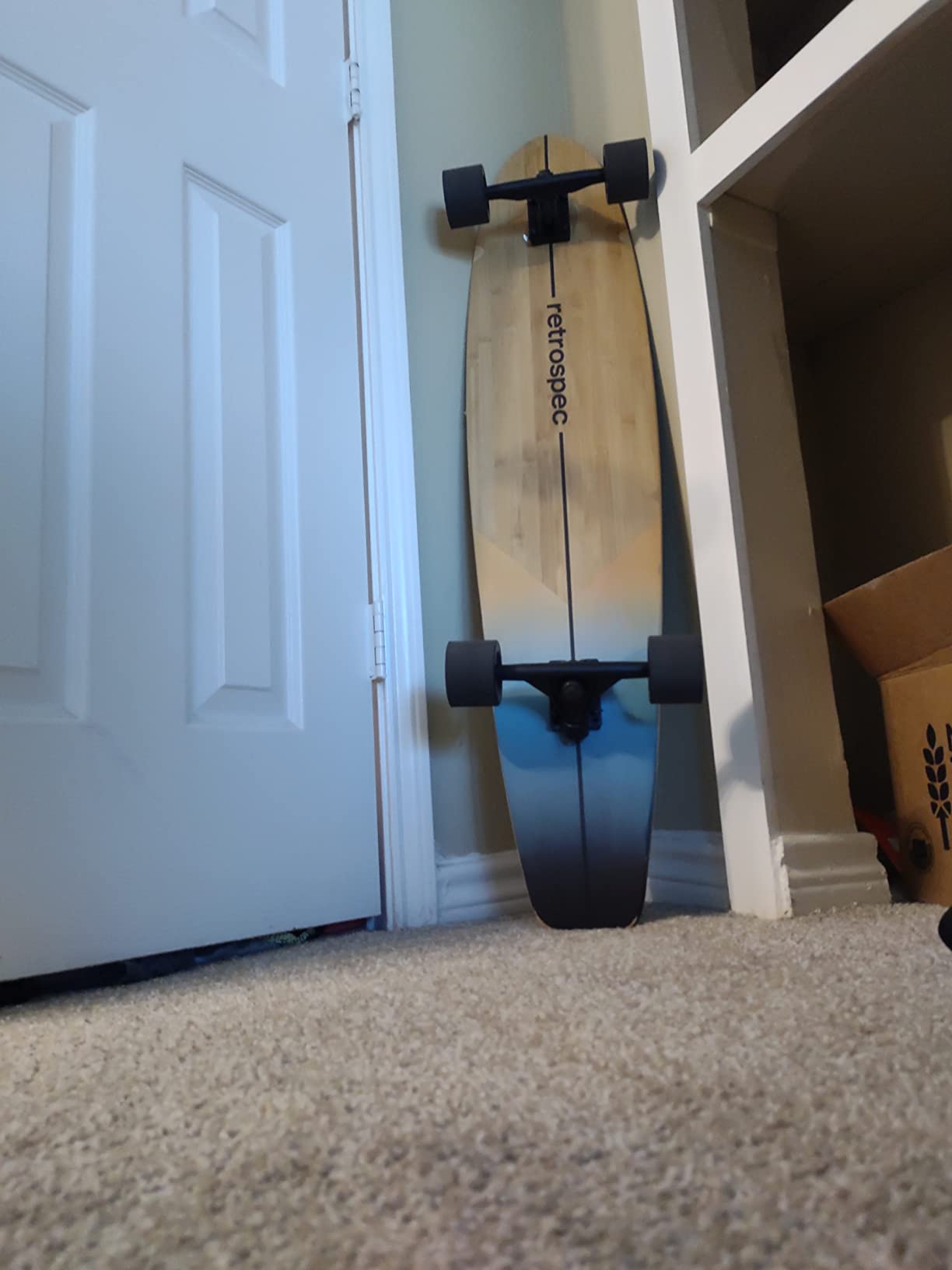 Retrospec Zed Pintail & Cruiser Longboard Adult Skateboard - 44in Bamboo & Canadian Maple Deck with ABEC-7 Bearings, 70mm PU Wheels for Commuting & Carving customer photo 2
