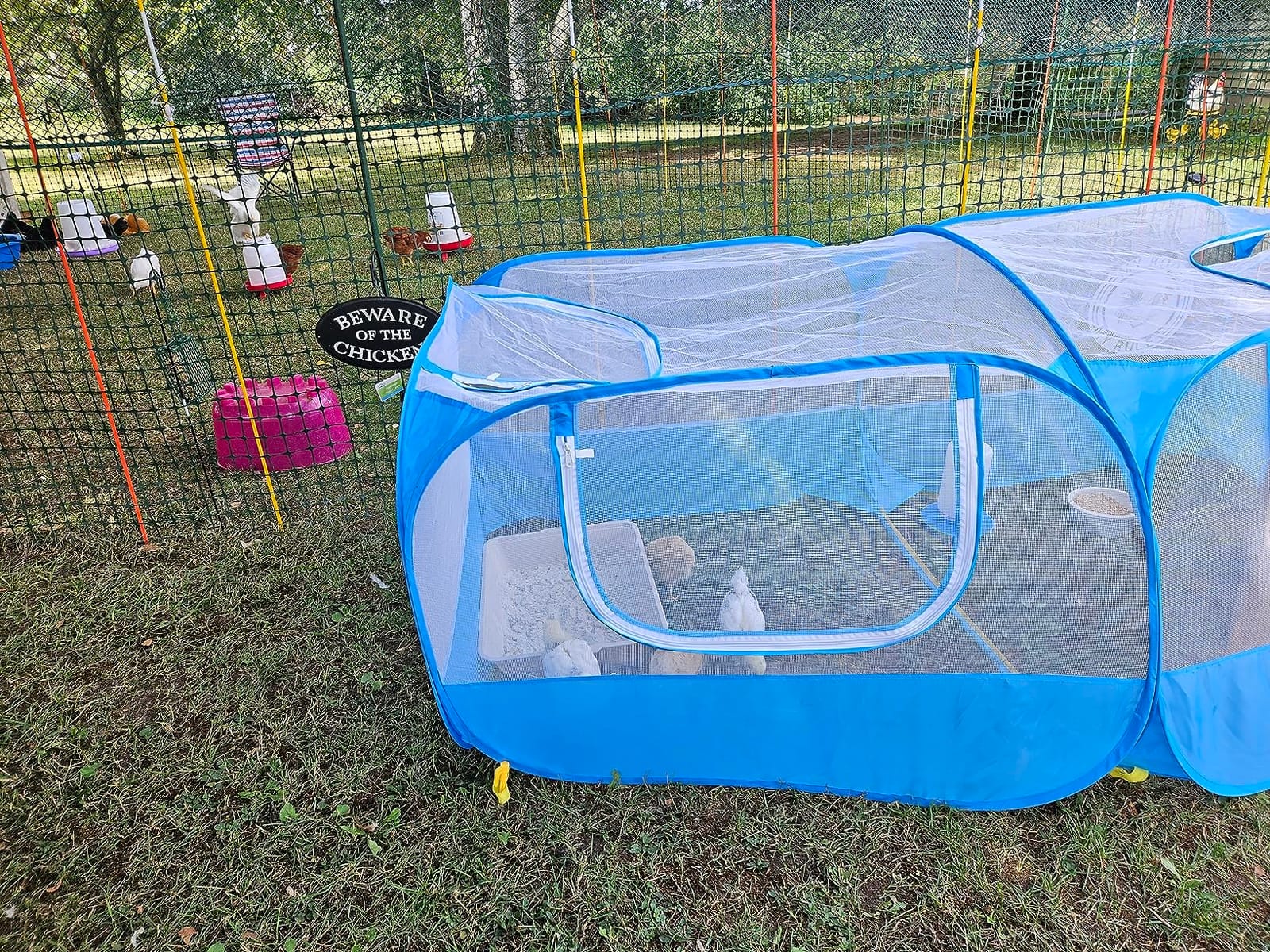 Jhua Small Animal Playpen Pet Cage Tent Large Chicken Run Coop 73