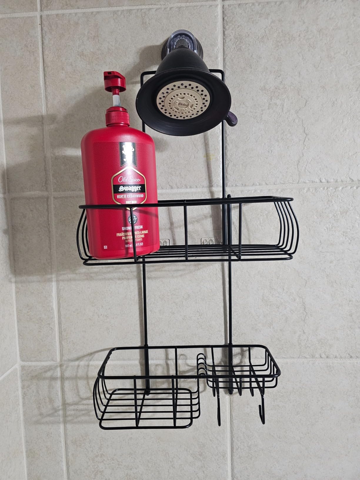 Epicano Shower Caddy Hanging,Large Capacity Shower Organizer,Black customer photo 2