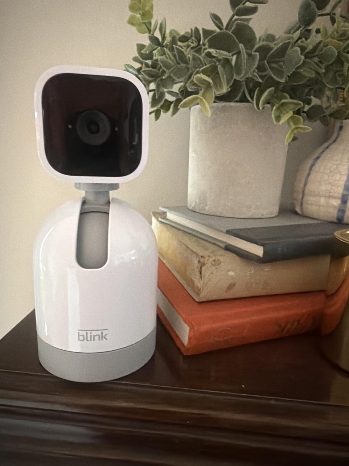 Blink Mini Pan-Tilt Camera (newest model), Rotating indoor plug-in smart security camera, two-way audio, HD video, motion detection, Works with Alexa (Black) customer photo 1