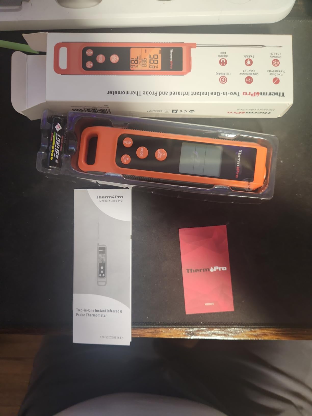 TempPro TempScan 2-in-1 Infrared Thermometer Gun with Meat Probe customer photo 2