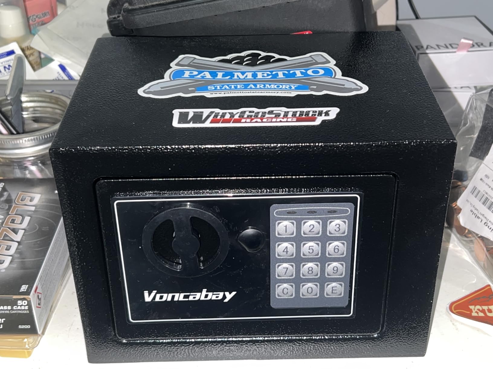 Voncabay Money Safe Box for Home with Digital Keypad, 0.23 Cu. Ft., Black customer photo 2