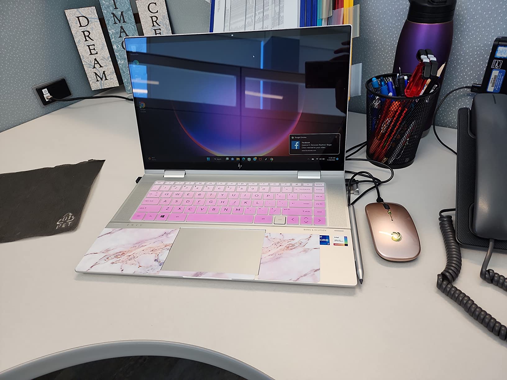 HP Envy x360 Convertible 15-inch Laptop, Intel Core i7-1260P Processor, Intel Iris Xe Graphics, 16 GB RAM, 1 TB SSD, Windows 11 Home (15-es2026nr, Natural Silver Aluminum) customer photo 2
