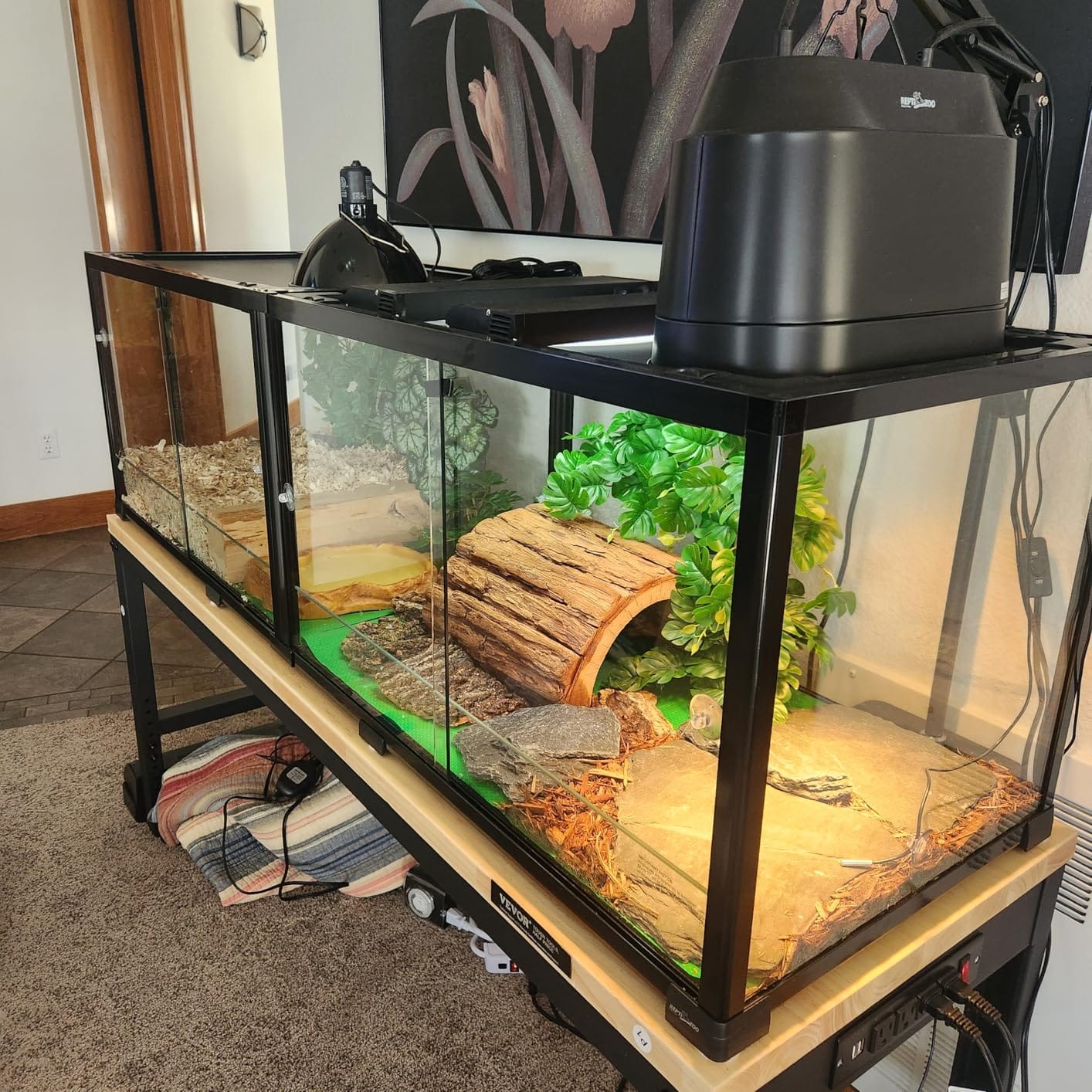 REPTIZOO 88 Gallon Large Reptile Terrarium 48
