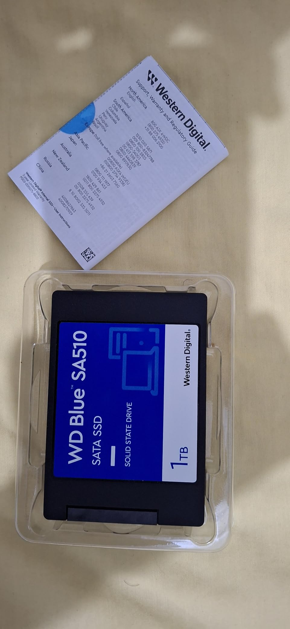 Western Digital 500GB WD Blue SA510 SATA Internal Solid State Drive SSD - SATA III 6 Gb/s, 2.5