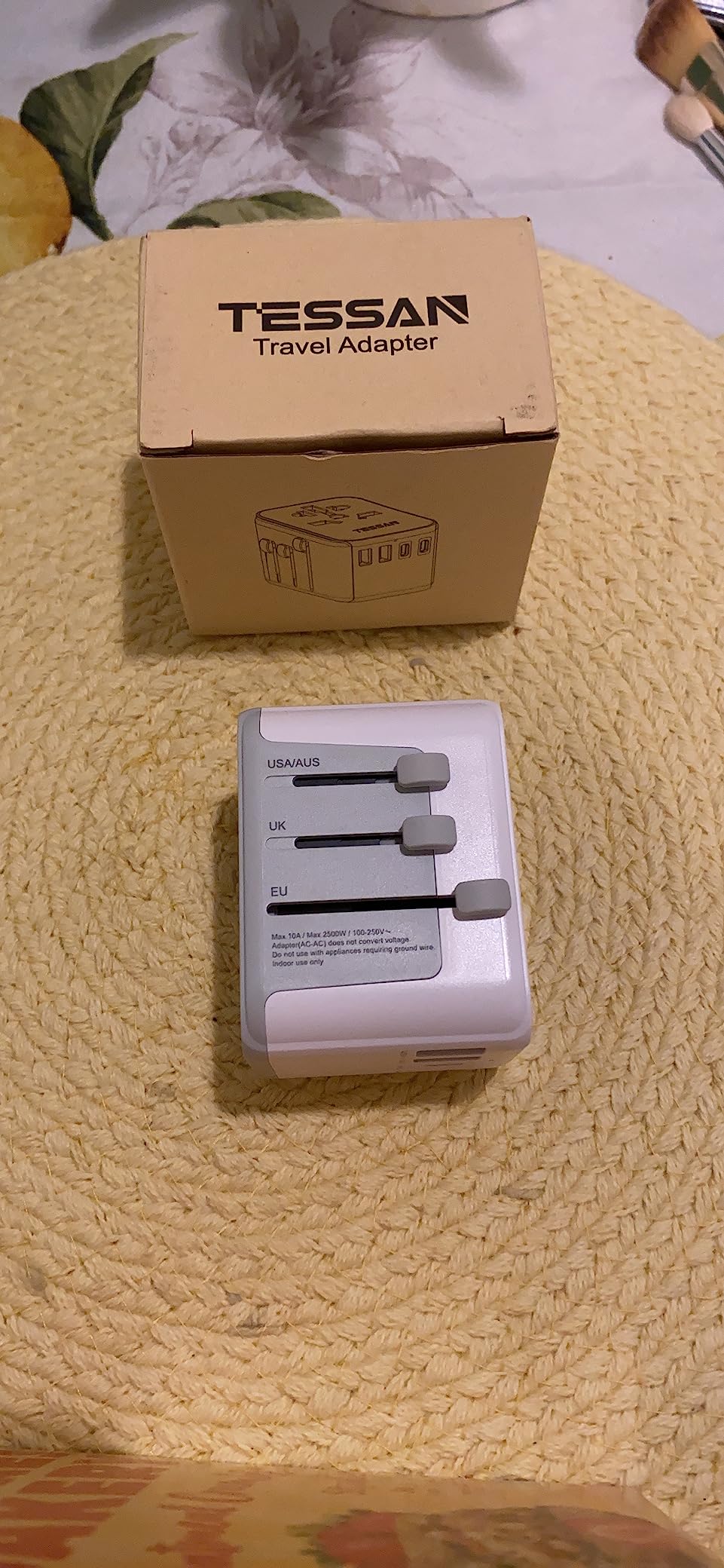 TESSAN Universal Travel Adapter 28W, International Power Adapter customer photo 2