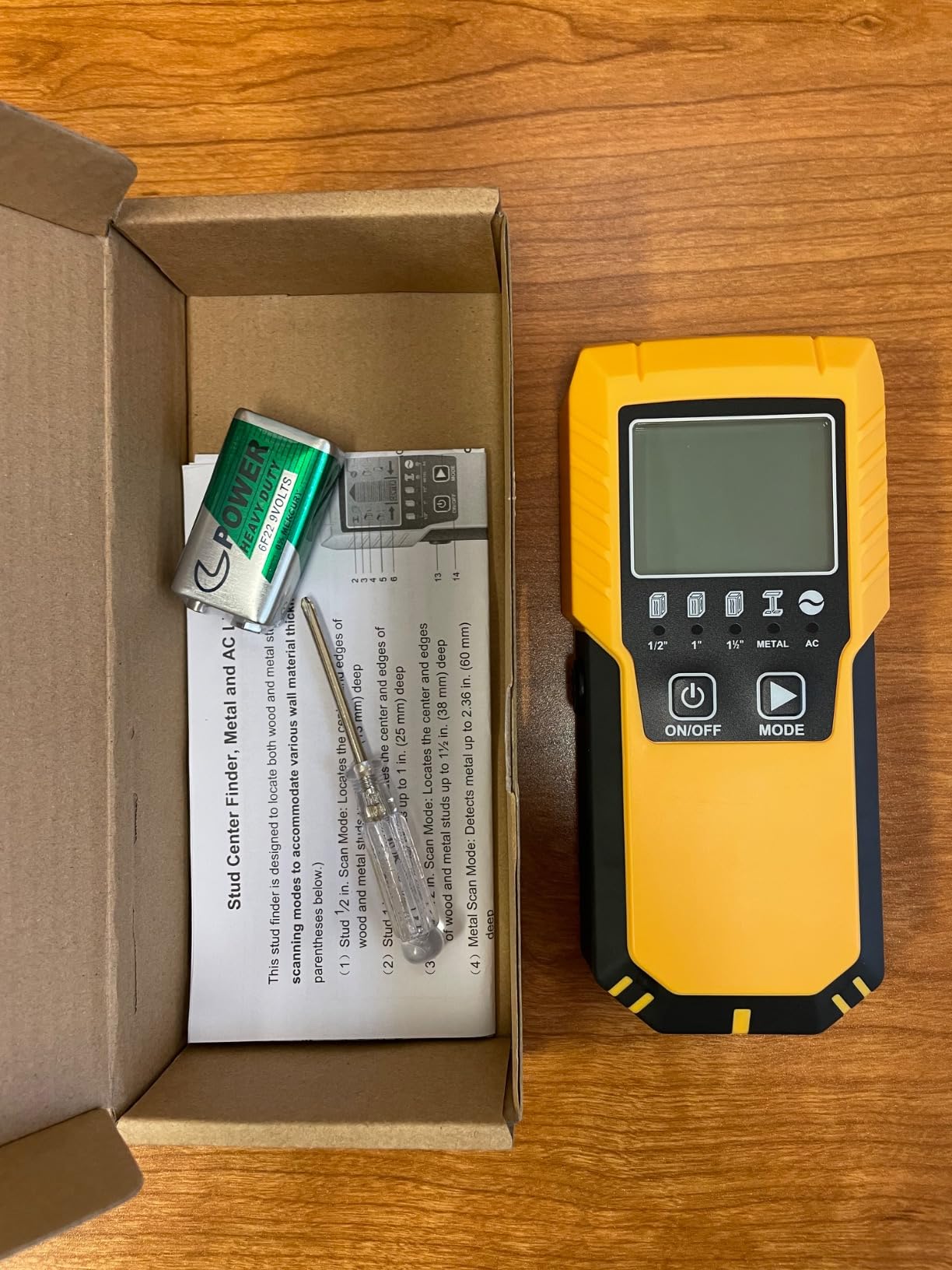 Povlen Stud Finder Wall Scanner Detector with Wood Metal AC Wire Detection customer photo 2