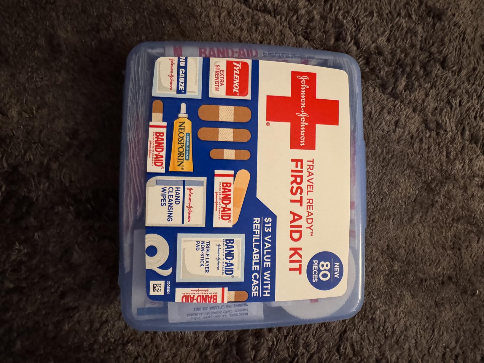 BAND-AID Brand Travel Ready Portable First Aid Kit, 80 Piece customer photo 1