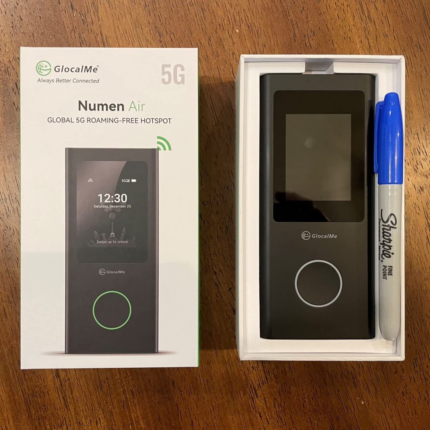 GlocalMe Numen Air 5G Mobile Hotspot, Portable WiFi Hotspot for Travel in 200+ Countries, Ultra High Speed Pocket Hotspot Device with Speed Up to 2.5Gbps, No SIM Card Required, 16 Connected Devices customer photo 1