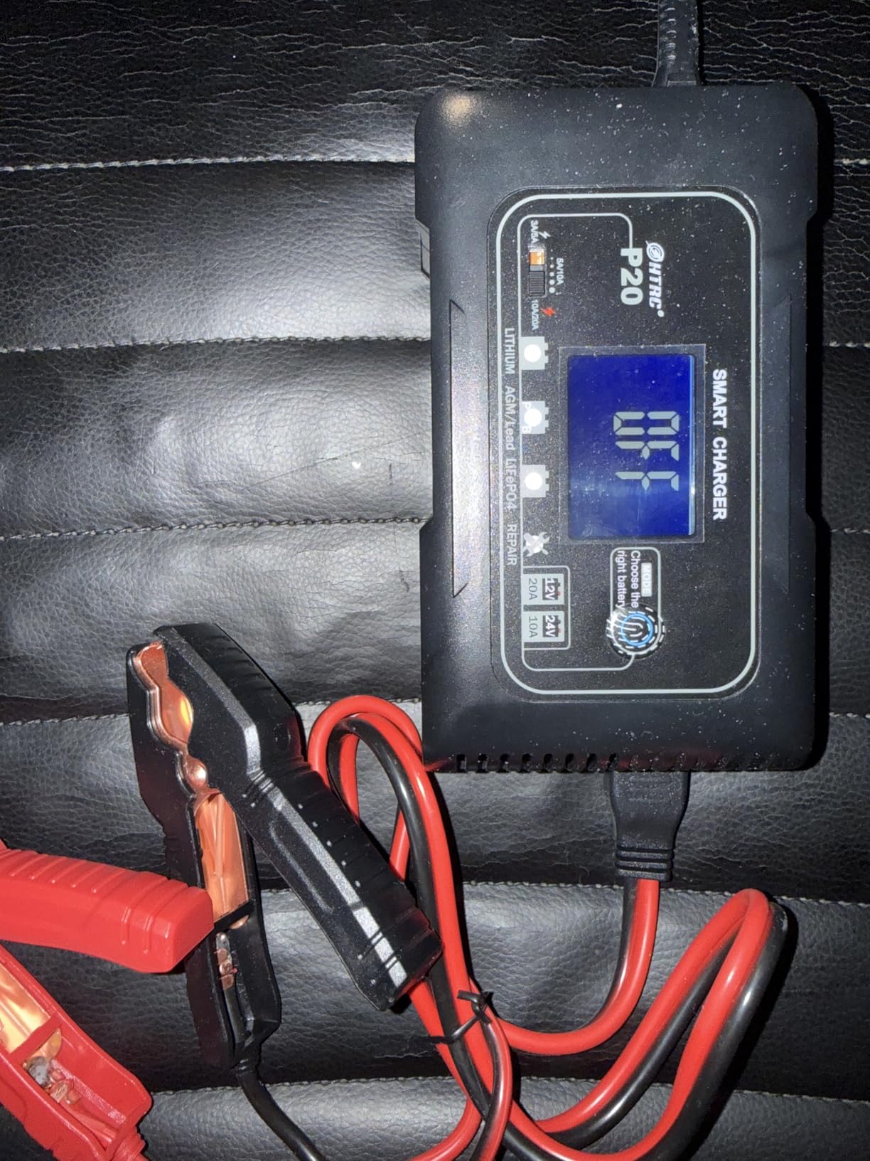 Battery Charger 0-25A,12V&24V LiFePO4 Battery Charger for Lithium,Lead Acid,AGM,RV,Marine,Boat, and Deep Cycle Batteries,9 Stage with Pulse Repair,Smart Car Trickle Charger & Maintainer customer photo 1