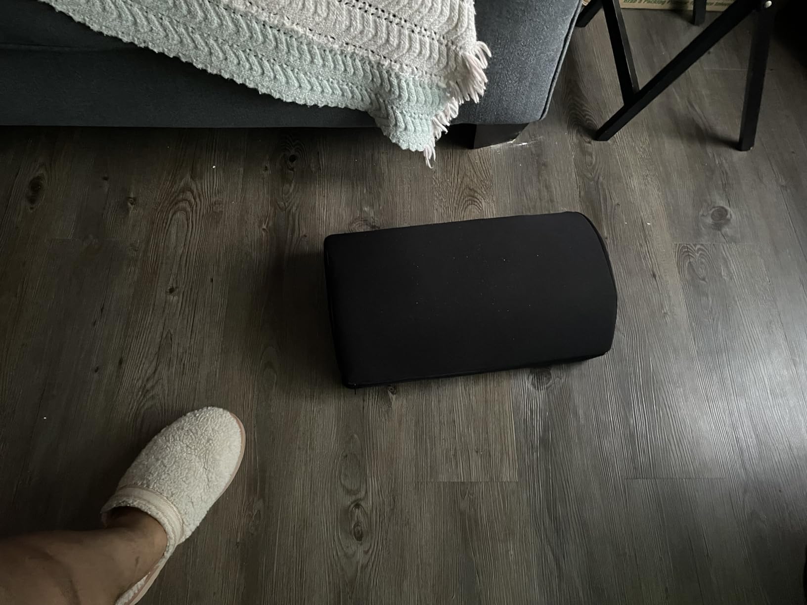 BlissTrends Foot Rest Under Desk, Foot Stool with 2 Adjustable Heights customer photo 2