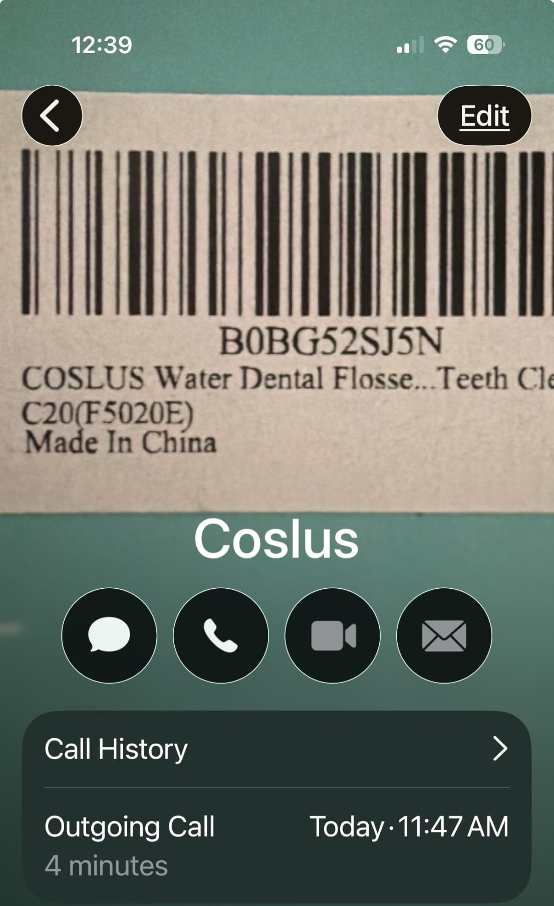 COSLUS ADA Accepted C20 Water Dental Flosser Pick, Professional Set Black customer photo 2