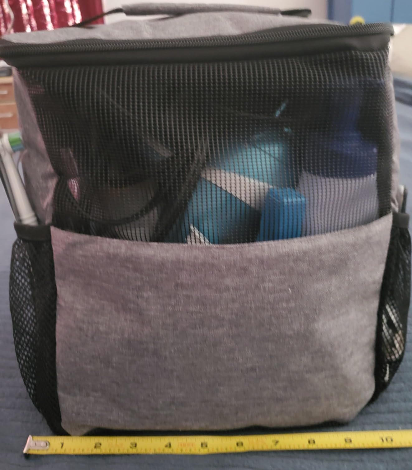 Lifewit Mesh Shower Caddy Bag, Hanging Shower Organizer, Medium, Black customer photo 1