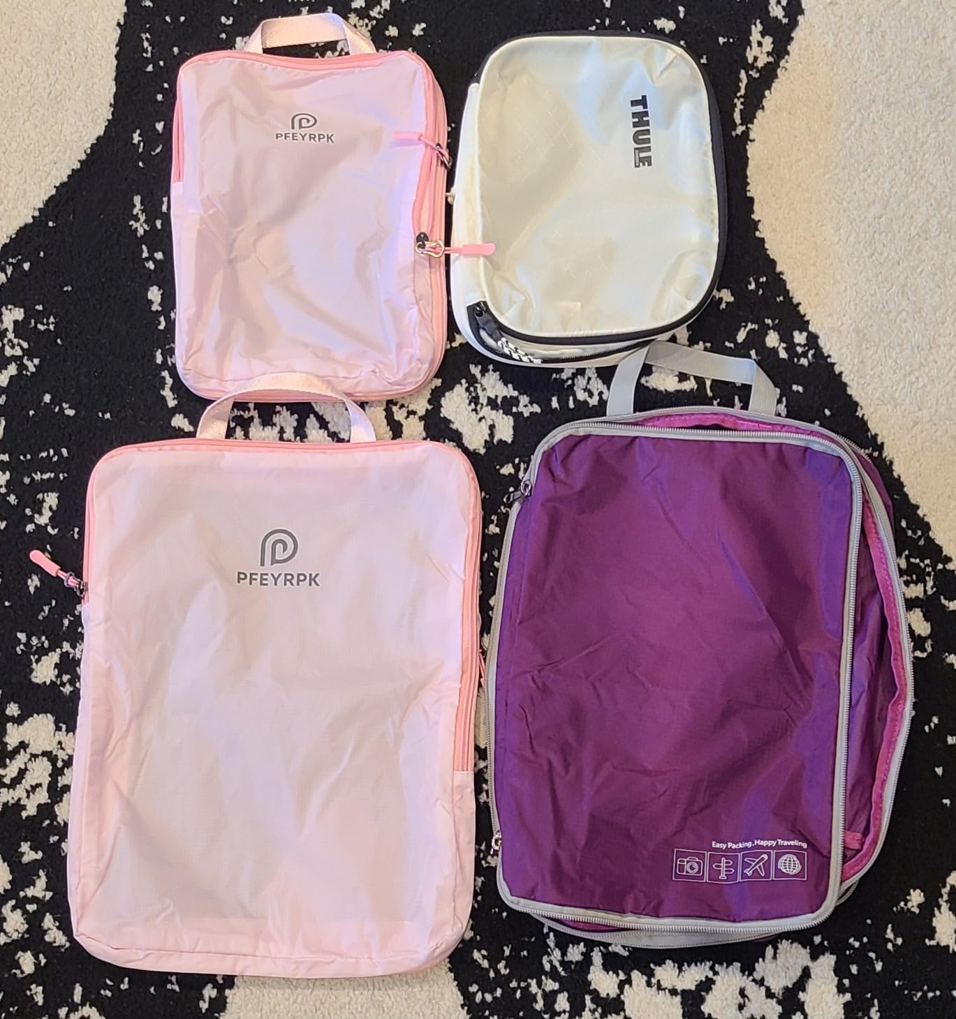 PFEYRPK Lightweight Compression Packing Cubes for Suitcases, Compressible Expandable Travel Packing Organizer with Clear Toiletries and Backpack Bag, Travel Essentials for Carry on Luggage 7 Set customer photo 2