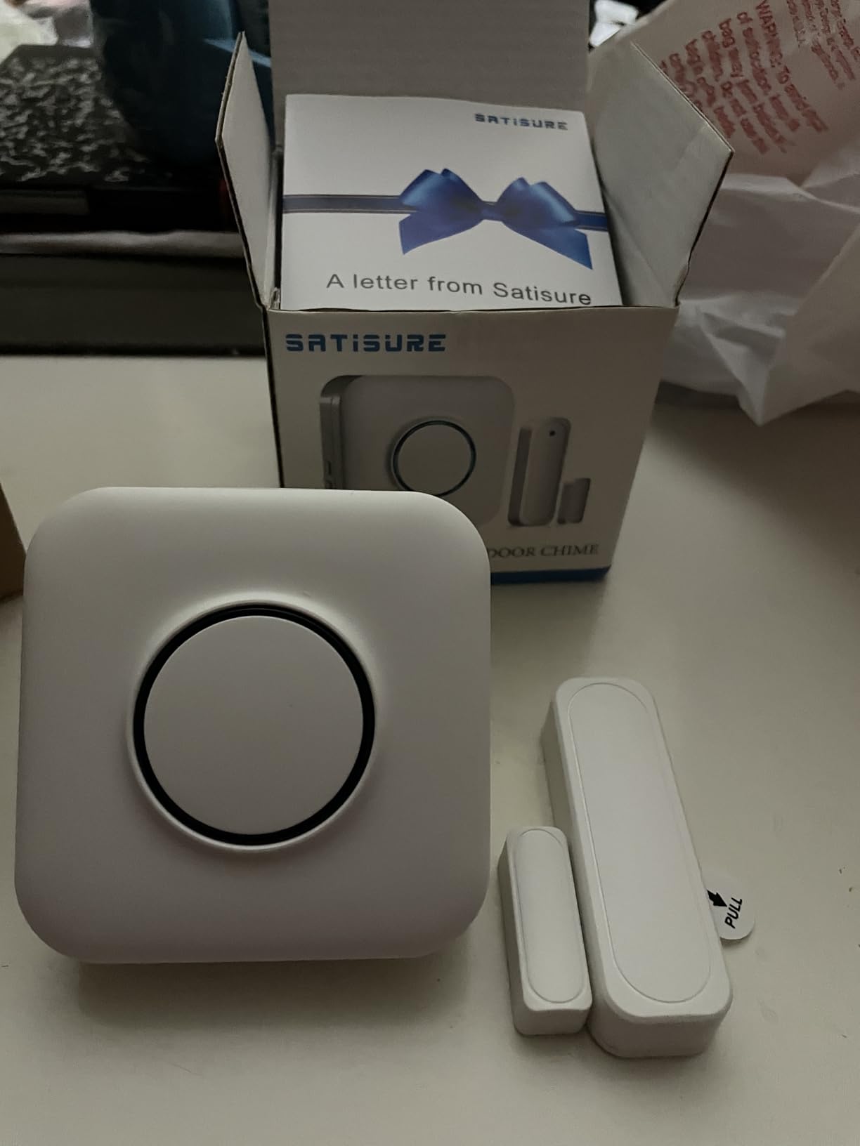Door Chime, Satisure Wireless Sensor Alarm for Home, Business, Store customer photo 1