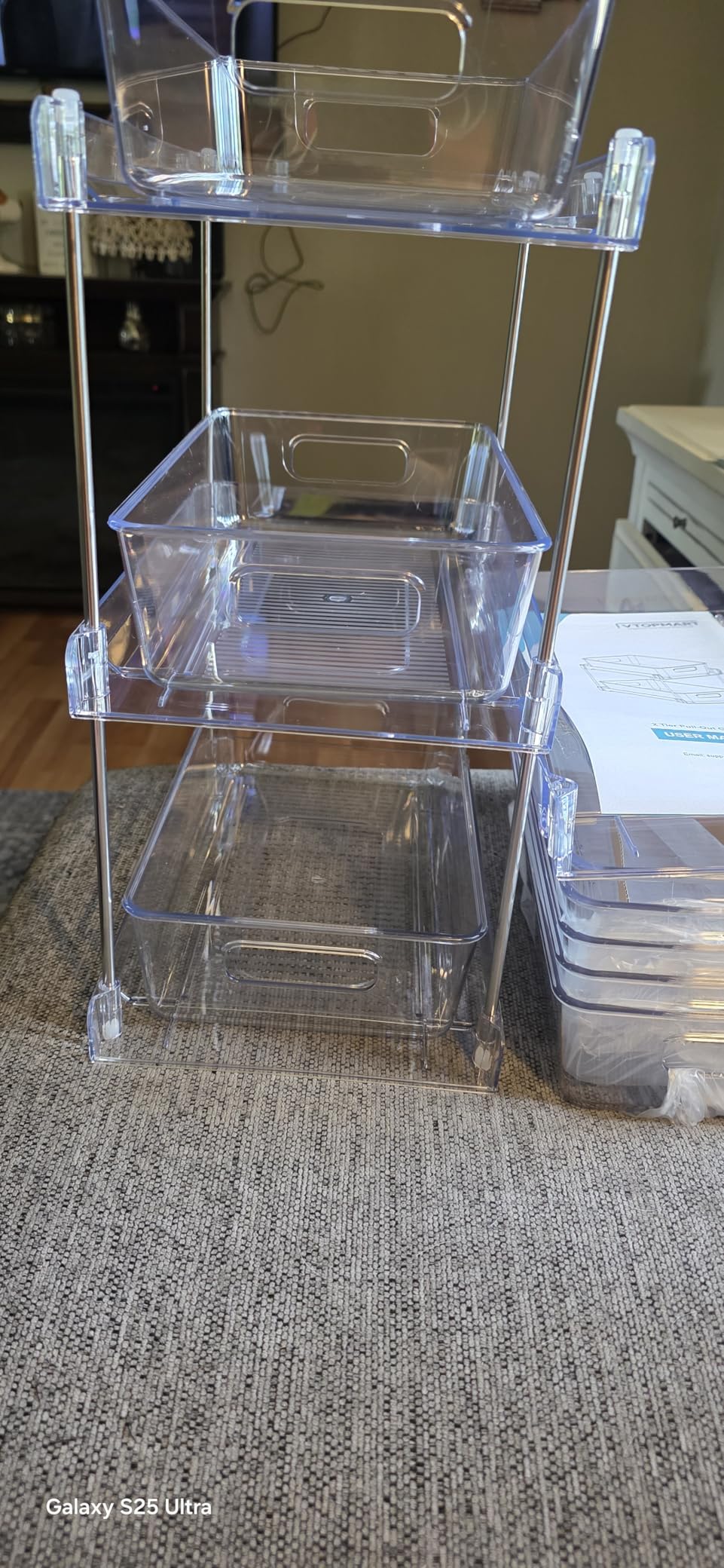 Vtopmart 4 Pack Pull Out Bathroom Under Sink Organizer (S-Standard) customer photo 2