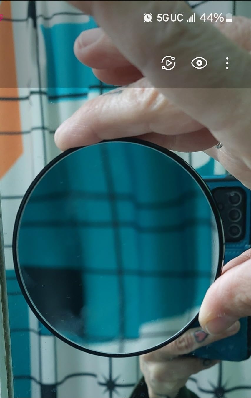 MIYADIVA 30X Magnifying Mirror, Small Travel Mirror with Suction Cup and Tweezers, 3.5 Inches customer photo 2