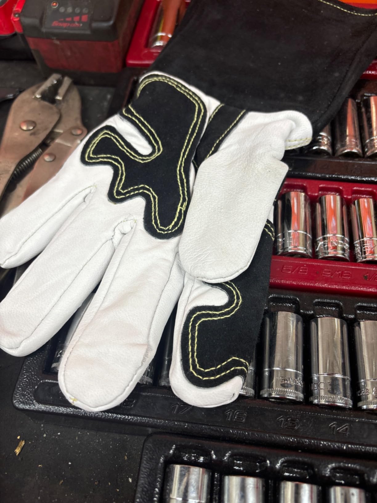 ARCCAPTAIN Tig Welding Gloves: Premium Goatskin Grain Leather, Dexterity, Comfort, Duralble Tig Gloves for Work Protection customer photo 1
