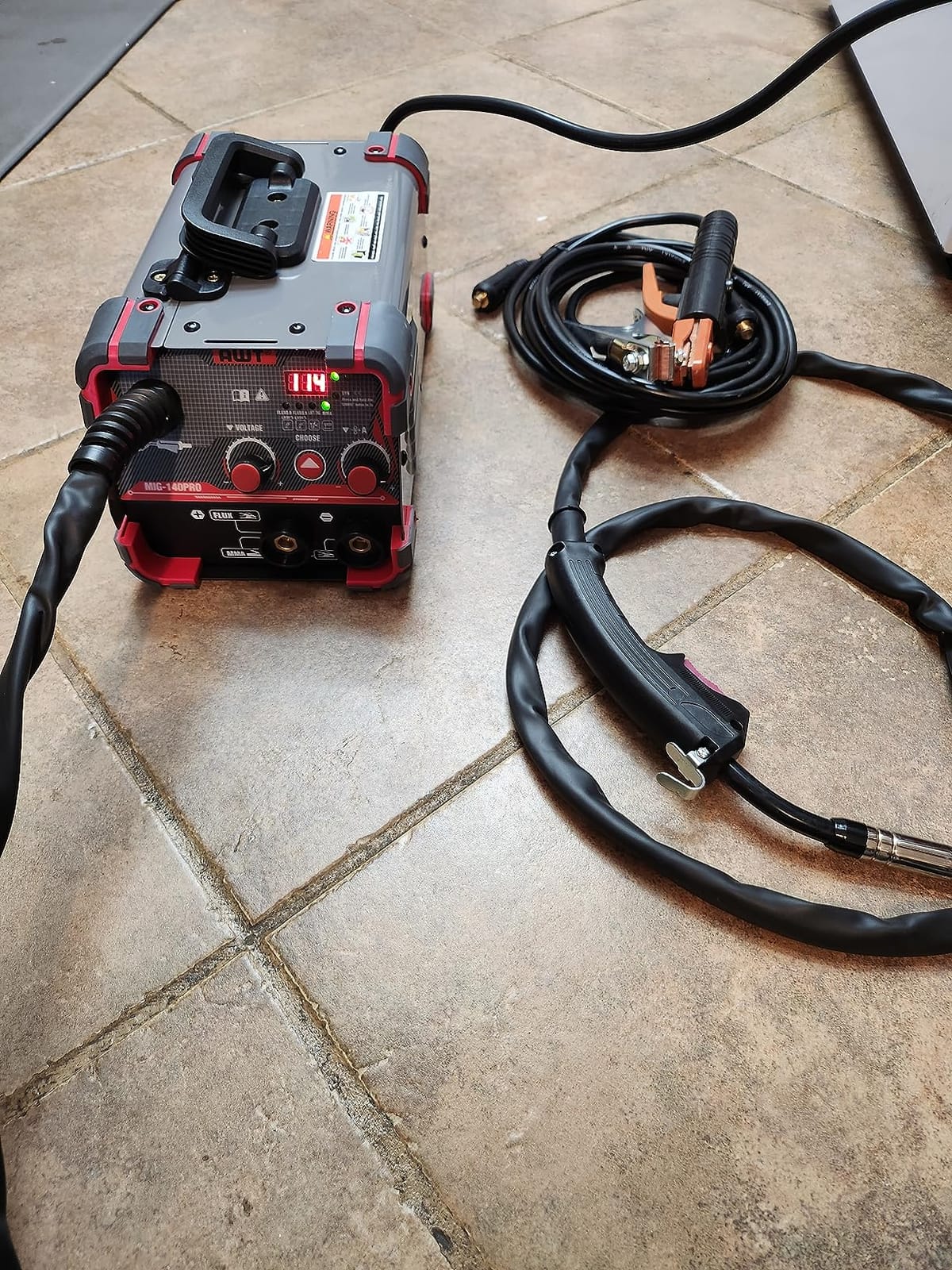 AWT 140A Flux Core MIG Welder/Stick/Lift TIG 3 in 1 Welding Machine 110V customer photo 2