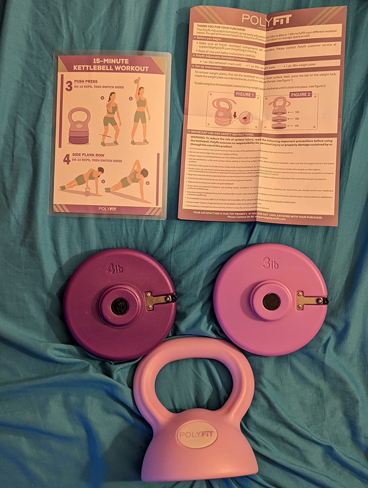 Polyfit Adjustable Kettlebell | 5 lb - 12 lb | Kettlebells Weights Set for Home Gym | Kettle Bell Sets for Women at Home customer photo 1