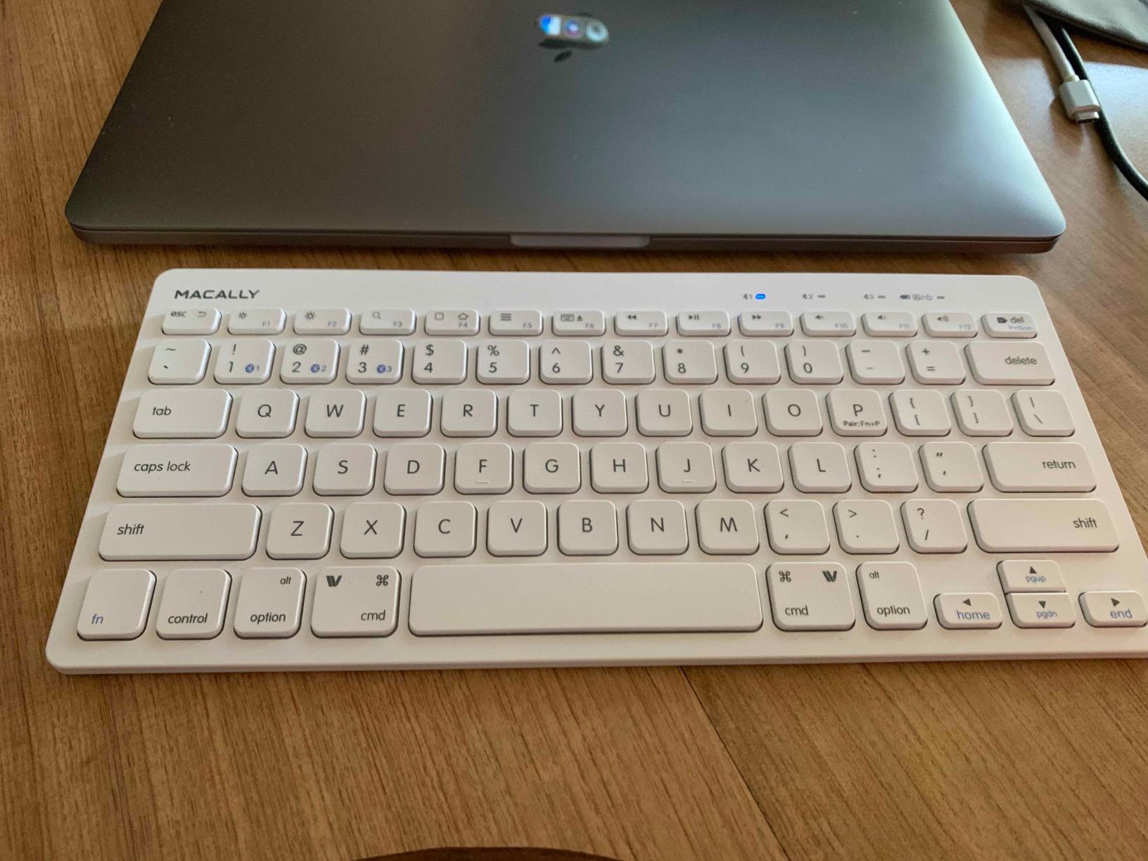 Macally Wireless Bluetooth Keyboard for Mac - Premium Multi Device Connectivity - Compatible Apple Keyboard for MacBook Pro/Air, iMac, Mac mini, iPad, Laptop, and PC customer photo 2