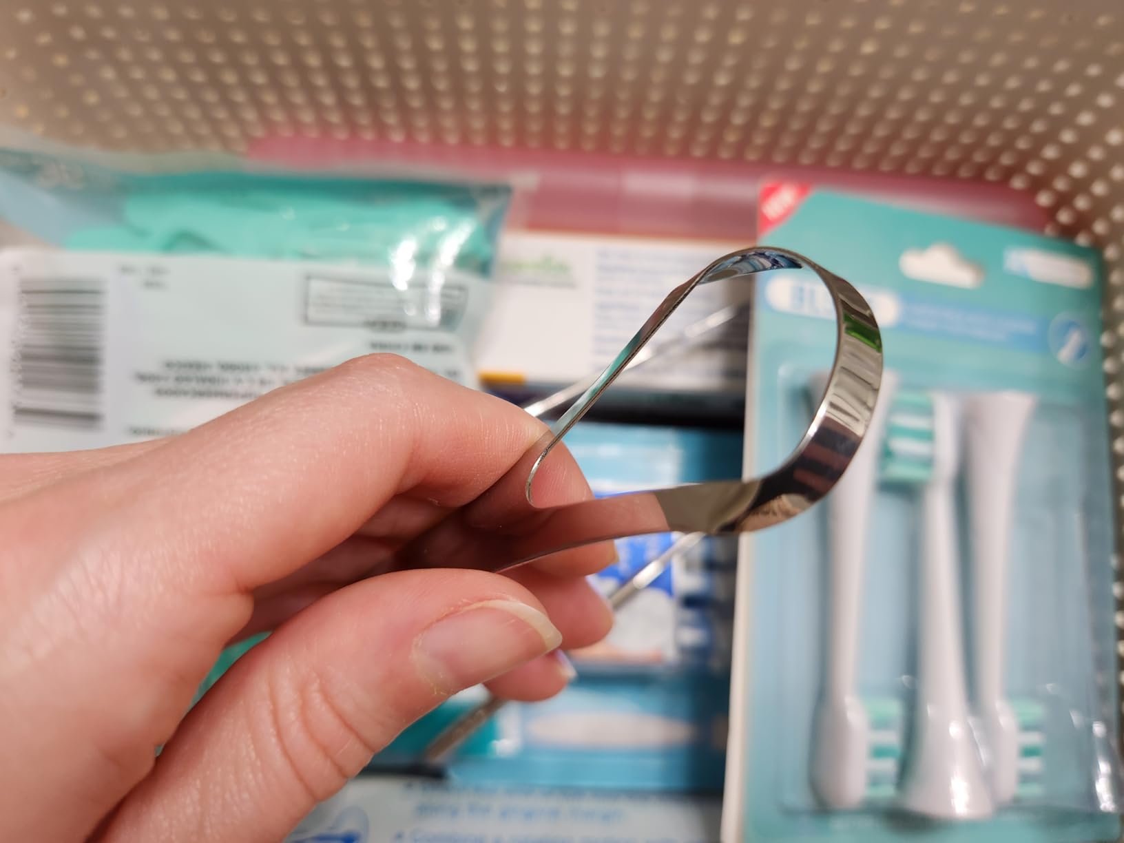 3 Pack Tongue Scraper for Adults, Stainless Steel Tongue Cleaners customer photo 2