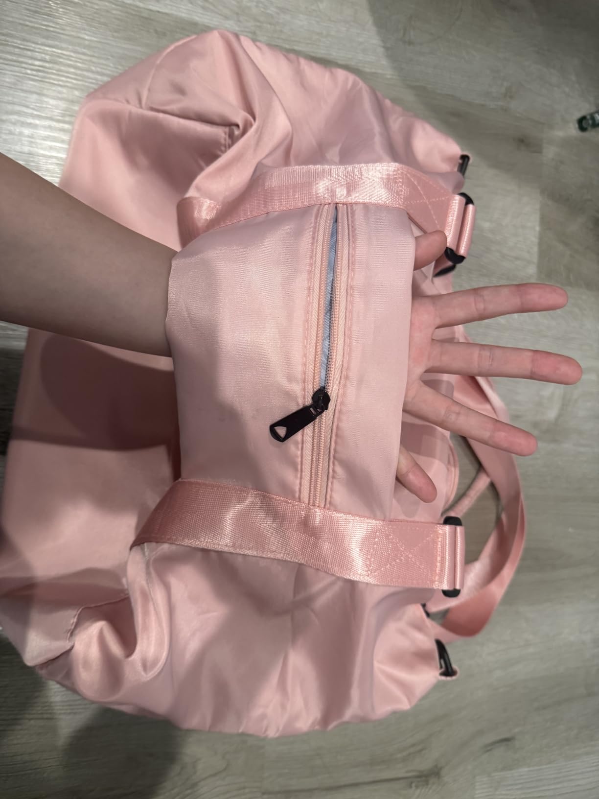TOPBAG Travel Duffle Bag, Waterproof Weekender Carry On Tote Bags for Women, Sport Gym Bag for Men, Hospital Bag for Labor and Delivery, Overnight Luggage Bag with Trolley Sleeve Coral Pink customer photo 1
