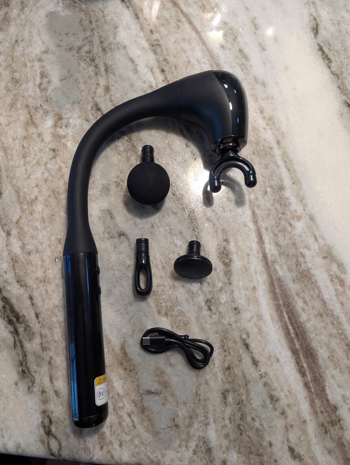 Fronnor Massage Gun Deep Tissue with Extended Handle Revolutionary U-Shaped Back Massager Body Massager for Neck,Shoulder,Leg customer photo 2