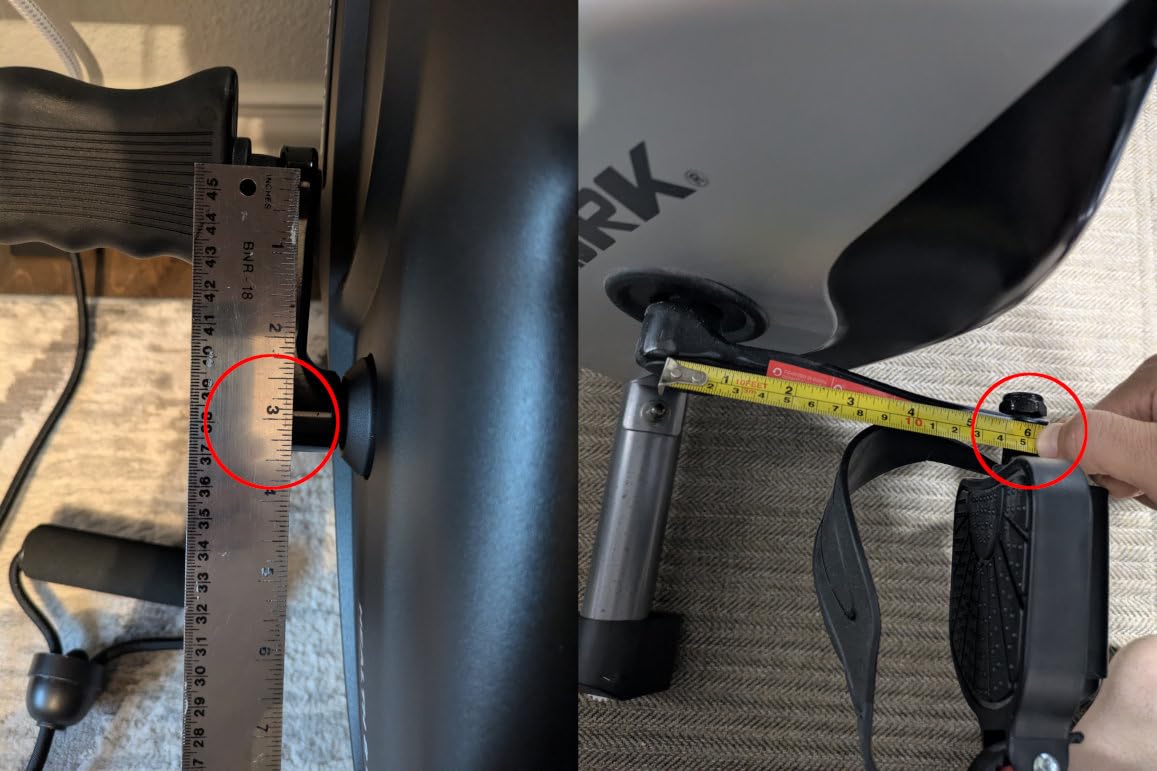 YOSUDA Under Desk Bike with 16-Level Magnetic Resistance & Bluetooth App customer photo 2