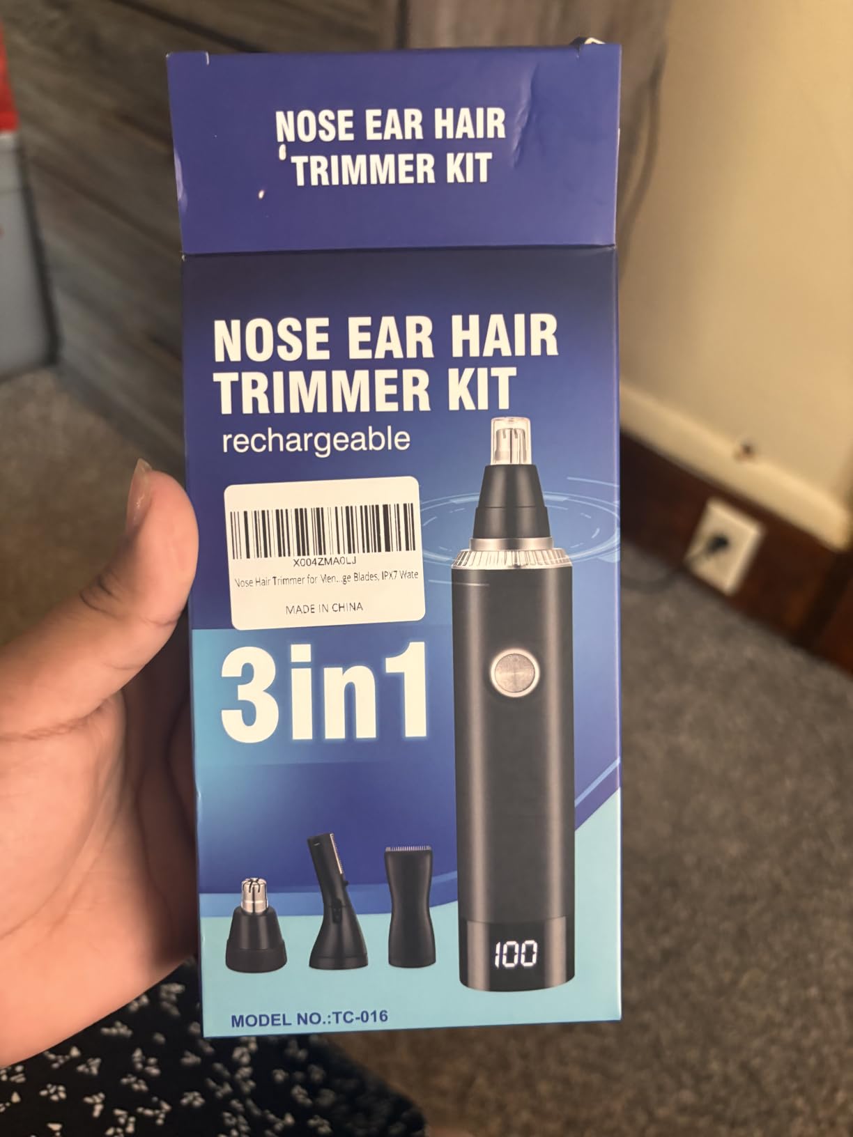 Nose Hair Trimmer for Men, 3-in-1 Professional Painless Rechargeable Eyebrow & Facial Hair Trimmer for Men Women, Multifunctional Trimmer with Powerful Motor and Dual-Edge Blades, IPX7 Waterproof customer photo 2